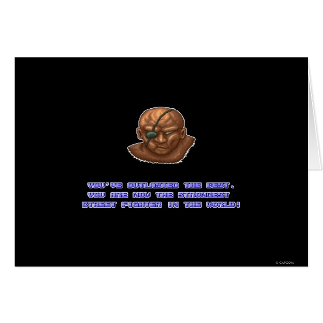 Sagat KO'ed (Front Horizontal)