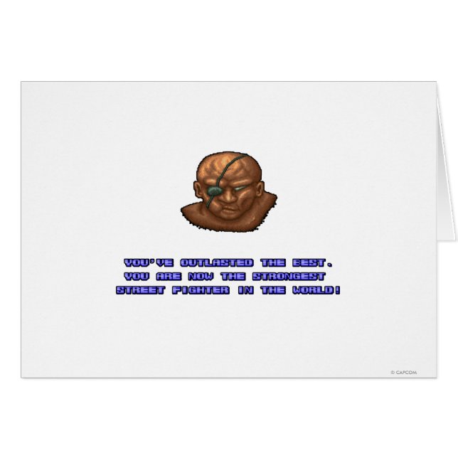 Sagat KO'ed (Front Horizontal)