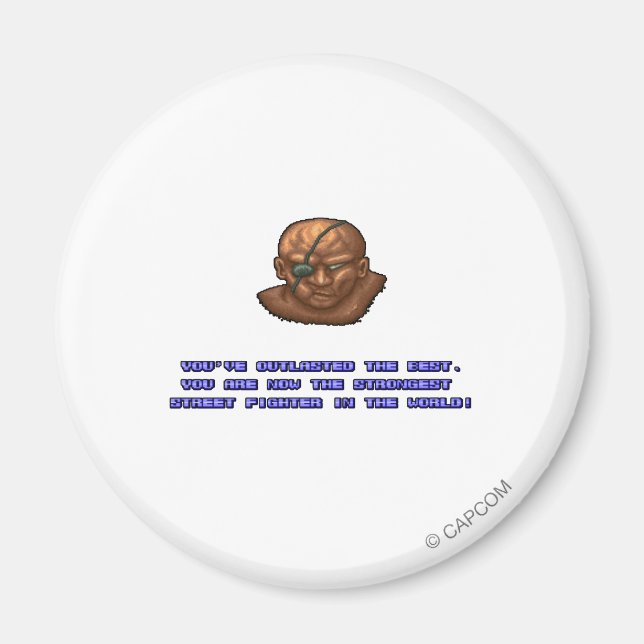 Sagat KO'ed Magnet (Front)