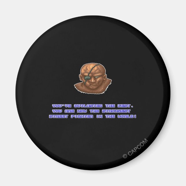 Sagat KO'ed Magnet (Front)