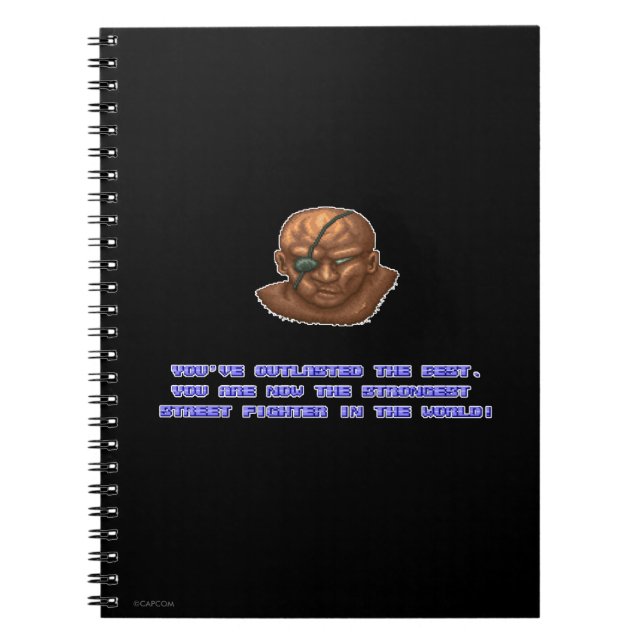 Sagat KO'ed Notebook (Front)