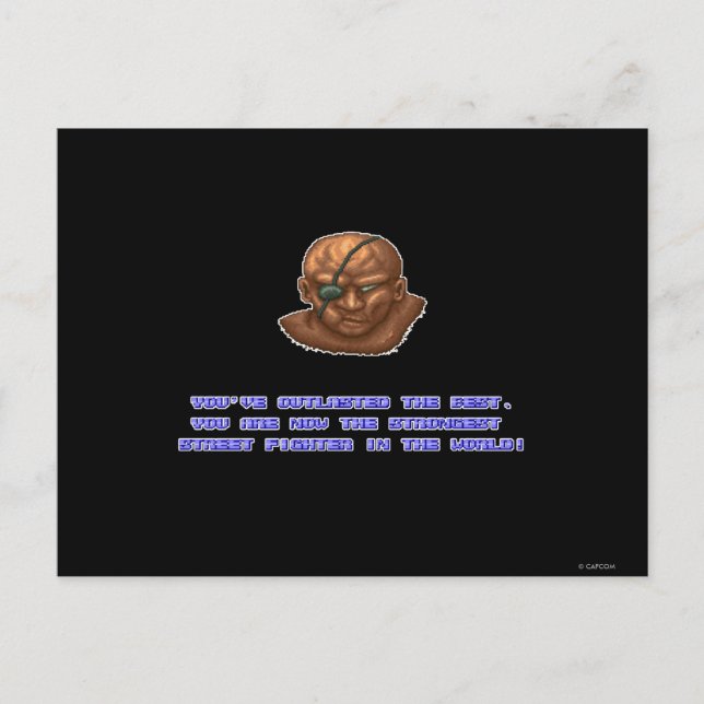 Sagat KO'ed Postcard (Front)