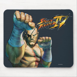 Sagat Ready to Block Mouse Pad