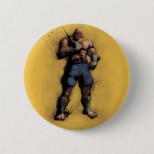 Sagat Standing 2 Inch Round Button