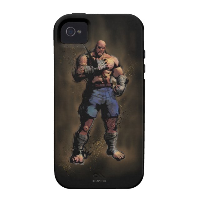 Sagat Standing Case-Mate iPhone Case (Back)