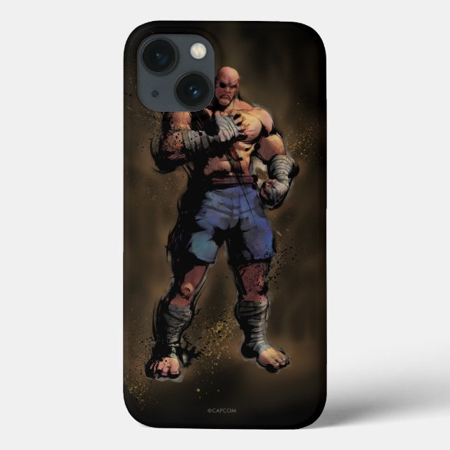 Sagat Standing Case-Mate iPhone Case (Back)