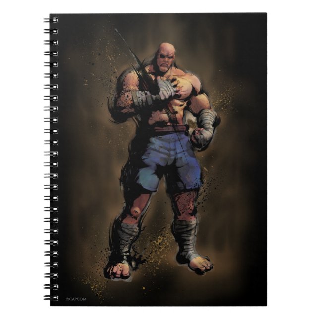 Sagat Standing Notebook (Front)