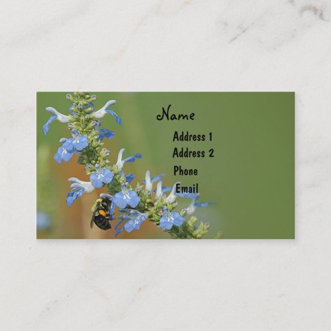 Sage and Bee Business Card (Front)