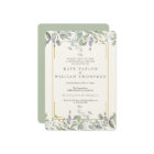 Sage and Lilac Watercolour Floral Rehearsal Dinner