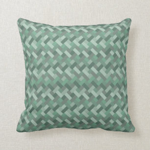 Sage Basket Throw Pillow