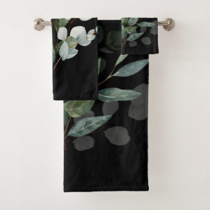 SAGE BLACK EUCALYPTUS BATHROOM TOWEL SET