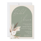 Sage Boho Arch Beige Floral Bridal Shower