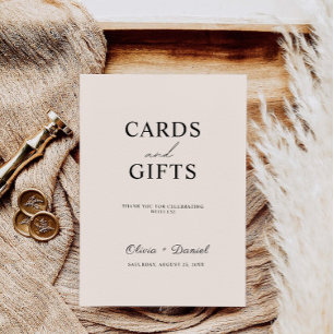 Sage Boho Cartes de Mariage et Cadeaux Signe,