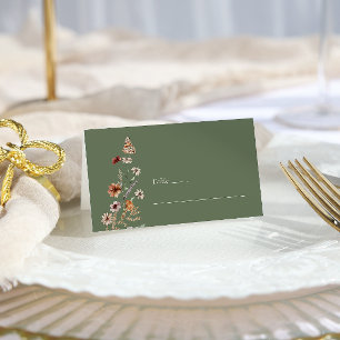 Sage Boho Table Place Card