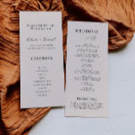 Sage Boho Wedding Ceremony Program Template<br><div class="desc">Walk your loved ones through every step of your ceremony with our Wedding Programs Template. The names of you and your partner swirl at the top of every card with your unforgettable moments. Match your wedding theme perfectly when you customize with endless combinations of colours and fonts!</div>