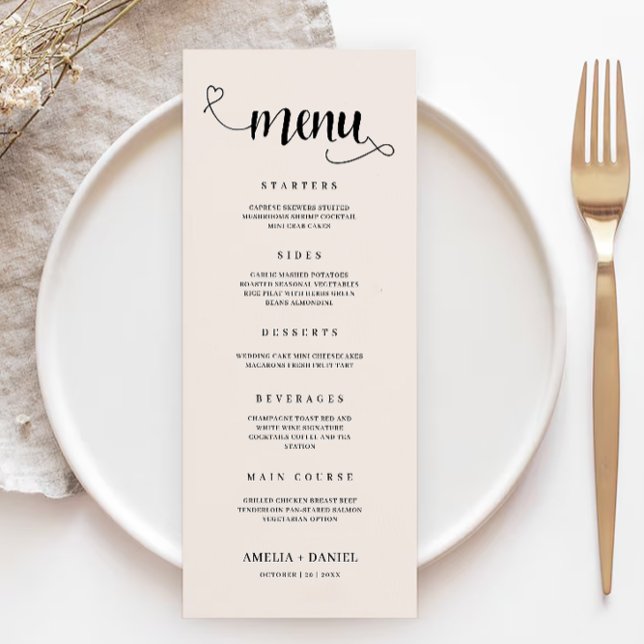 Sage Boho Wedding Menu Cards Template (Sage Boho Wedding Menu Cards Template)