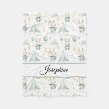 Sage Bunny Dreams Personalized Baby