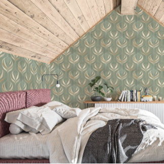 Sage Canopy Reverie Airbnb Luxury Botanical Wallpaper