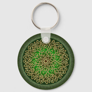 Sage Celtic Burst Keychain