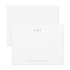 Sage Classic Elegant Couple Initials Personalized