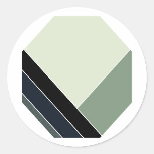 Sage Classic Summer Home Round Sticker