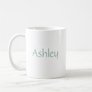 Sage Custom Name Coffee Mug