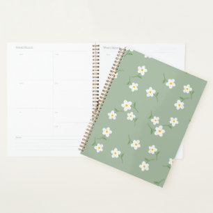 Sage Daisy Daily Planner Botanical Organization