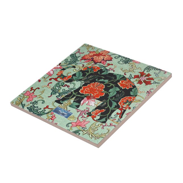 Sage de carreaux (éléphant à fleur) RFPMDesigns ©️ (Côté)