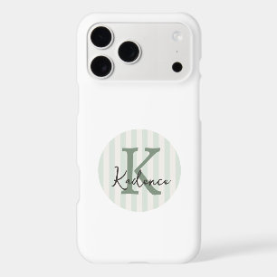 Sage de toutes couleurs Monogramme cercle personna