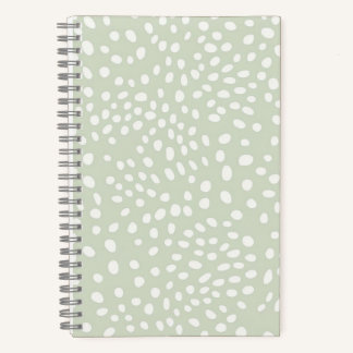 Sage Dotted Delight Notebook