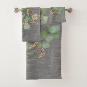 SAGE EUCALYPTUS BAIN EN GRIS MÉTALLIQUE BRUSÉ