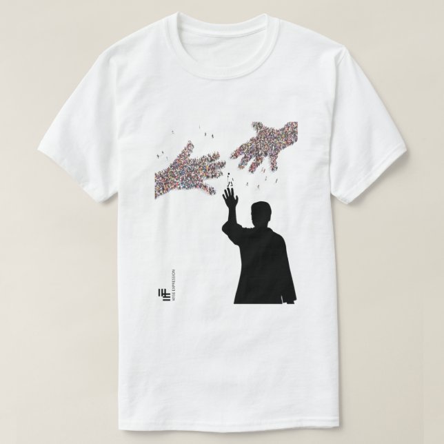 Sage Expression BHARAT JODO YATRA Gandhi T-shirt (Design devant)
