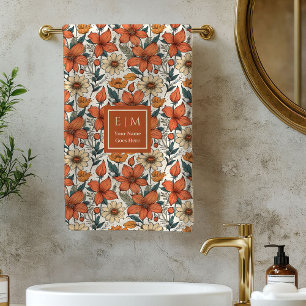 Sage Fall Florals Olive Terracotta Serviettes pers