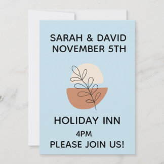 SAGE FLORAL CUSTOM WEDDING INVITATION