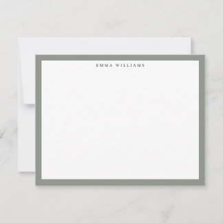Sage Frame Note Card