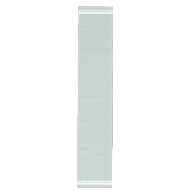 Sage French Style Stripe Table Runner (Front)