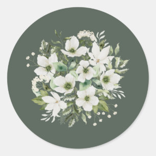 Sage Garden Sticker Enveloppe Phoques Mariage Étiq