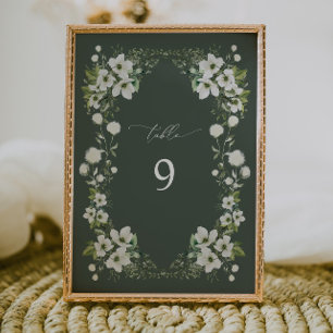 Sage Garden Table Numéro Carte Décor Réception