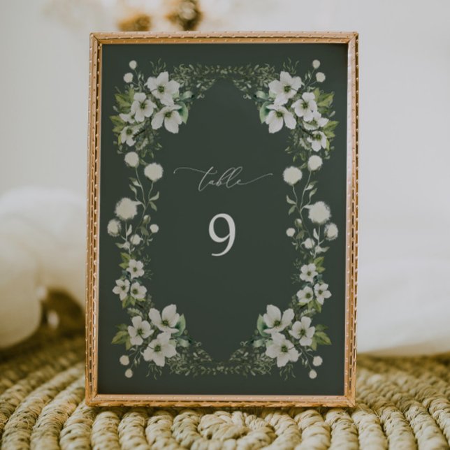 Sage Garden Table Numéro Carte Décor Réception (Créateur téléchargé)