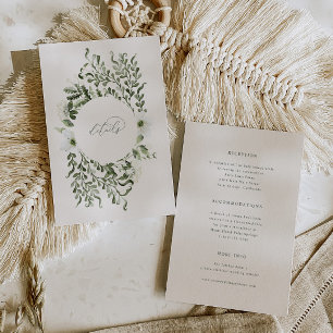 Sage Garden Wedding Info Details Enclosure Card