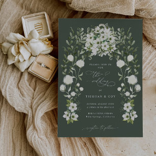 Sage Garden Wedding Invitation Faire-part Card