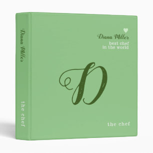sage green 3 ring binder