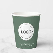 Sage Green Add Custom Business Company Logo Party