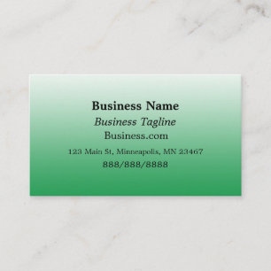 Sage Green and Black Simple Business Card