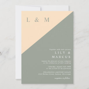 Sage Green And Cream Elegant Wedding QR Code Invitation