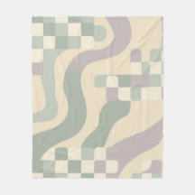 Sage Green and Lilac Danish Pastel Abstract Scandi