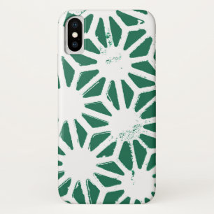 Sage green and white geometric pattern Case-Mate iPhone case