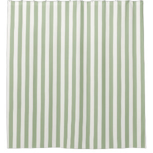 Sage Green and White Wide Nursery Stripe