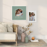 Sage green arch photo wedding gift home decor<br><div class="desc">Better together couple arch photo wedding announcement and gift poster print. Modern girly elegant Sage green colorway.</div>