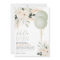 Sage Green Balloons Floral Baby Shower 